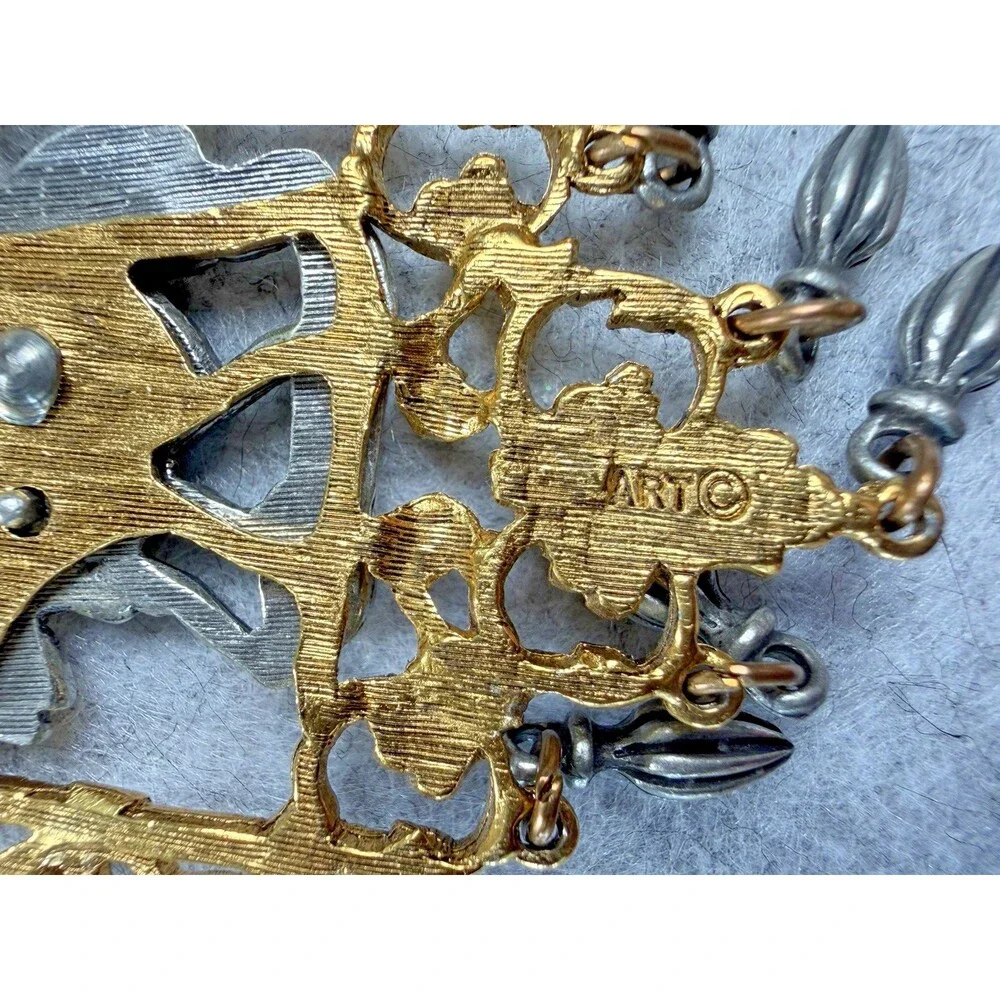Vintage Signed ART Arthur Pepper Venus Cupid Necklace Renaissance Revival